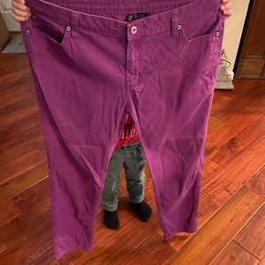 Purple skinny pants size 12